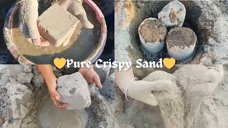 Super Soft Crispy \u0026 Dusty🌪 Pure Sand💛 Dry \u0026 Water💦 Crumbling