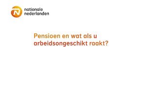 Arbeidsongeschiktheid en pensioen