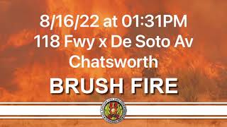 LAFD: LAFD Keeps Brush Fire Small Despite Rugged Terrain and Heavy Brush | August 16, 2022