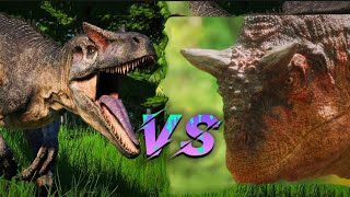 What if the horrifying Carno had a fight with the mighty allosuruas