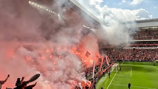 Heerlijke Sfeerbeelden Oost-Tribune laatste 10 minuten PSV-Sparta Rotterdam : 05/05/2024 : 4-2