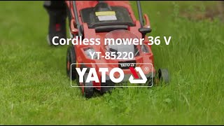 YT-85222 Brushless Lawn Mower 36V 2x18v 37 Cm + 2x4ah +D.Charg