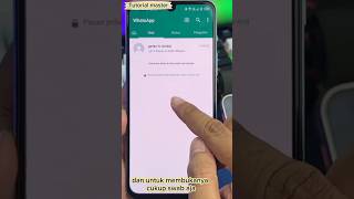 cara sembunyikan chat whatsaap mantan#shorts