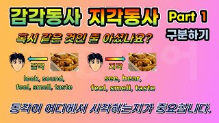 [감각동사 vs  지각동사 - Part 1]  동작이 어디에서 시작하는지가 중요합니다.