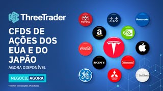 ThreeTrader - Opere CFDs de Ações dos EUA e JAPÃO