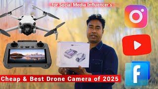 Cheap \u0026 Best 4K Drone for Social Media Influencer's - DJI Mini 4 Pro 2025 Review