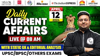 12 April 2024: Current Affairs Today | Daily Current Affairs 2024 for All Govt & BPSC Exams