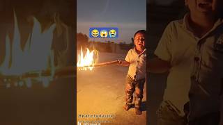 😱 child played with fire। बच्चा आग से खेला #rpateludaipur #funny #children #fire #viral #shorts