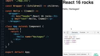 How to return multiple elements the right way in React 16 - Tutorial