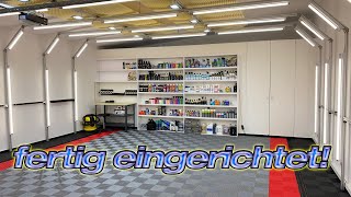 Detailing-Halle soweit eingerichtet! Produkt-Galerie mit euren Lieblings-Herstellern!