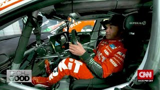 CNN's Tech For Good: High-tech car helps Nicolas Hamilton to race despite disabi