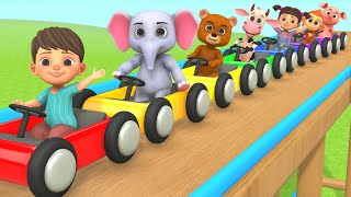 Baby Car Racing Ramp Toy COLORS FOR KIDS | Learn Colours for Kids & Toddlers Chi