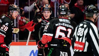 Melvin Fernström gör sitt första SHL-mål när han styr in kvitteringspucken hemma mot Skellefteå