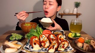 【ASMR】ささみチーズフライ定食[EatingSounds モッパン 咀嚼音 먹방]