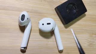 低价淘两个原装airpods，一个没有声音一个声音小，看看如何修复