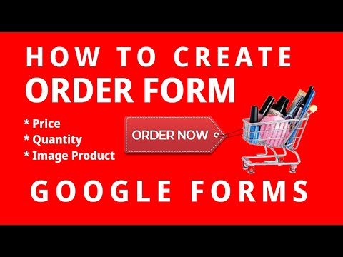 How do I make an order form template?
