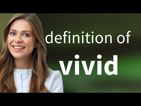 What does vivid description mean?