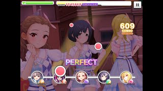 デレステ：[MASTER]チョコレート？レモネード？どっち？？  FULLCOMBO (キュート曲)　ipad　アイコン速度9.5　#アイドルマスターシンデレラガールズスターライトステージ