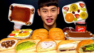 ASMR “푸하하크림빵” 여러가지 크림빵 티라미수 생과일케이크 먹방~!! Fuhaha Cream Bread Tiramisu Fruit Cake MuKBang~!!