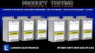 3-Phase Wye Buck/Boost Step-Down Transformer - 480V Wye Primary - 380Y/220 Wye Secondary - 4.8 Amps