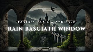 Fantasy Reading Ambience | Fourth Wing Window | Music \u0026 Rain Sounds For Relax \u0026 Focus Study