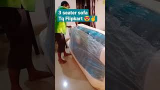 New Three Seater Sofa Unboxing I Sofa Review Part One I Seventh Heavens Product Sofa I 😍✌ #shorts