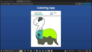 Coloring App Using HTML, CSS and JavaScript with Source Code