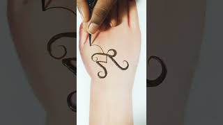 M Letter Tattoo Mehndi  Design||M Name Tattoo  On Hand designs 2022#New#shorts #justhennacraft