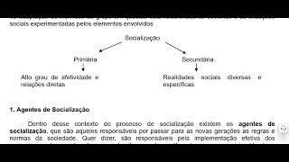 Aula de sociologia sobre socialização e controle social