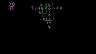 Writing a fraction as a repeating decimal