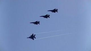 ✈JASDF 305SQ F-15J formation landing @Hyakuri Air base rwy03R(百里基地/茨城空港)