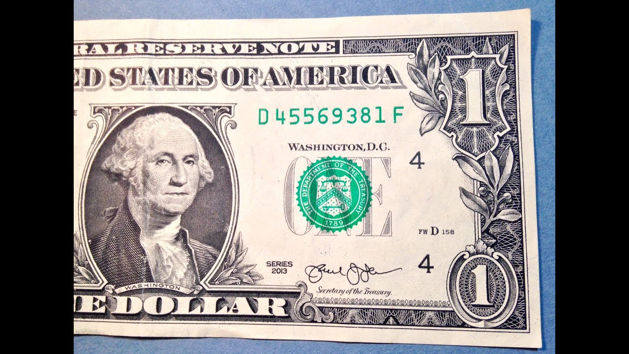 2013 Dollar Bill Error: Misaligned/ Miscut Error - YouTube