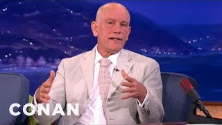 John Malkovich Hates The Sound Of His Own Voice | CONAN on TBS
