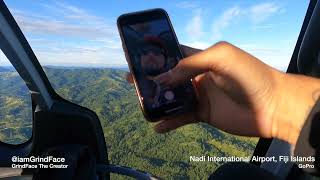 Helicopter Ride Over Fiji Islands to Resort #GrindFace