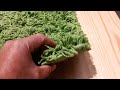 green shag rug from unique loom