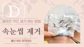 편한 속눈썹 연장 제거 방법! 피부 예민 하신 분들을 위한 제거 방법! 젤리무버&크림리무버로 제거 하는 방법!