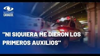 Ambulancia atropelló a enfermero en Bogotá: "En vez de salvar vidas, casi acaban con la mía"