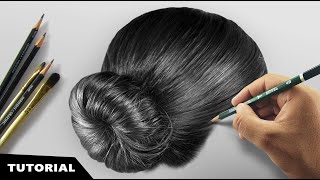 How I Draw Realistic Hair | Tutorial for BEGINNERS.