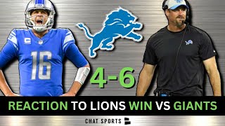 Lions Rumors & News After 31-18 Win vs Giants | Dan Campbell, Jared Goff, Amon-Ra St. Brown