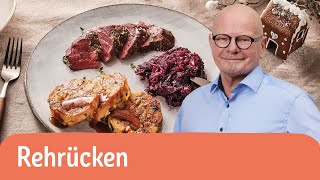 Rehrücken zubereiten für dein Weihnachtsmenü – mit eigener Marinade 🎄🥩 | REWE Deine Küche