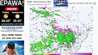 Thursday December 26th, 2024 video forecast