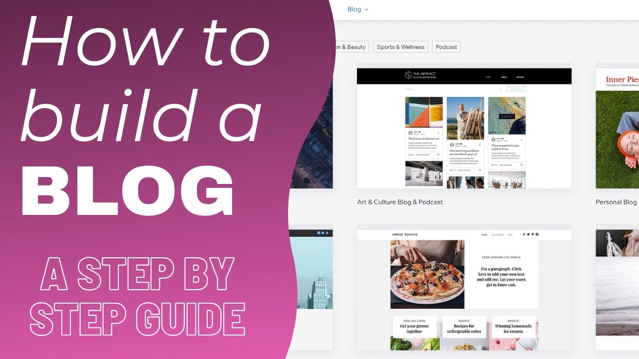 How To Start A Blog Complete Tutorial For Beginners Create An