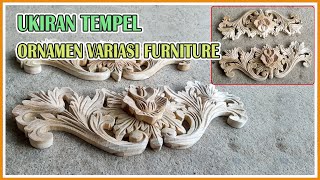 ORNAMEN TEMPEL UKIRAN KAYU JATI VARIASI FURNITURE