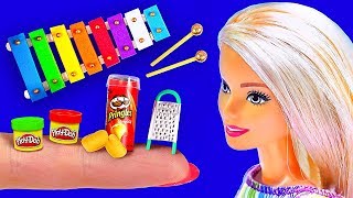 16 DIY Barbie Hacks Mini Lego, Play Doh, Pringles, Glockenspiel and more