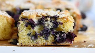 Easy-to-Make, Soft and Yummy Blueberry-Almond Cake