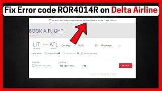 Delta Airlines Error Code Ror4014r Quick Fix