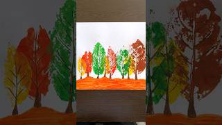 Easy leaf printing activity for kids