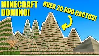 The Biggest Minecraft Cactus Domino Ever Made! (20.000+ Cactus)