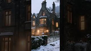 Piano Music in a Mystical Winter Manor #piano #cottageambience #snow #cozysound #शांतसंगीत #music