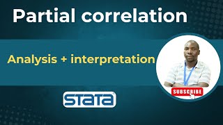 Partial correlation STATA